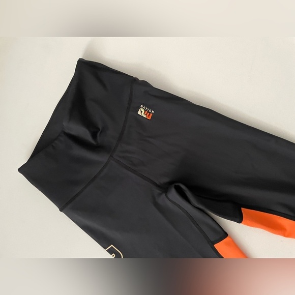 P.E Nation COMEBACK LEGGING IN BLACK ORANGE GOLD COLOR BLOCK XS - Picture 3 of 9